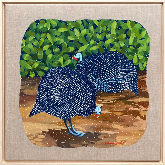 Pair of Guineafowls