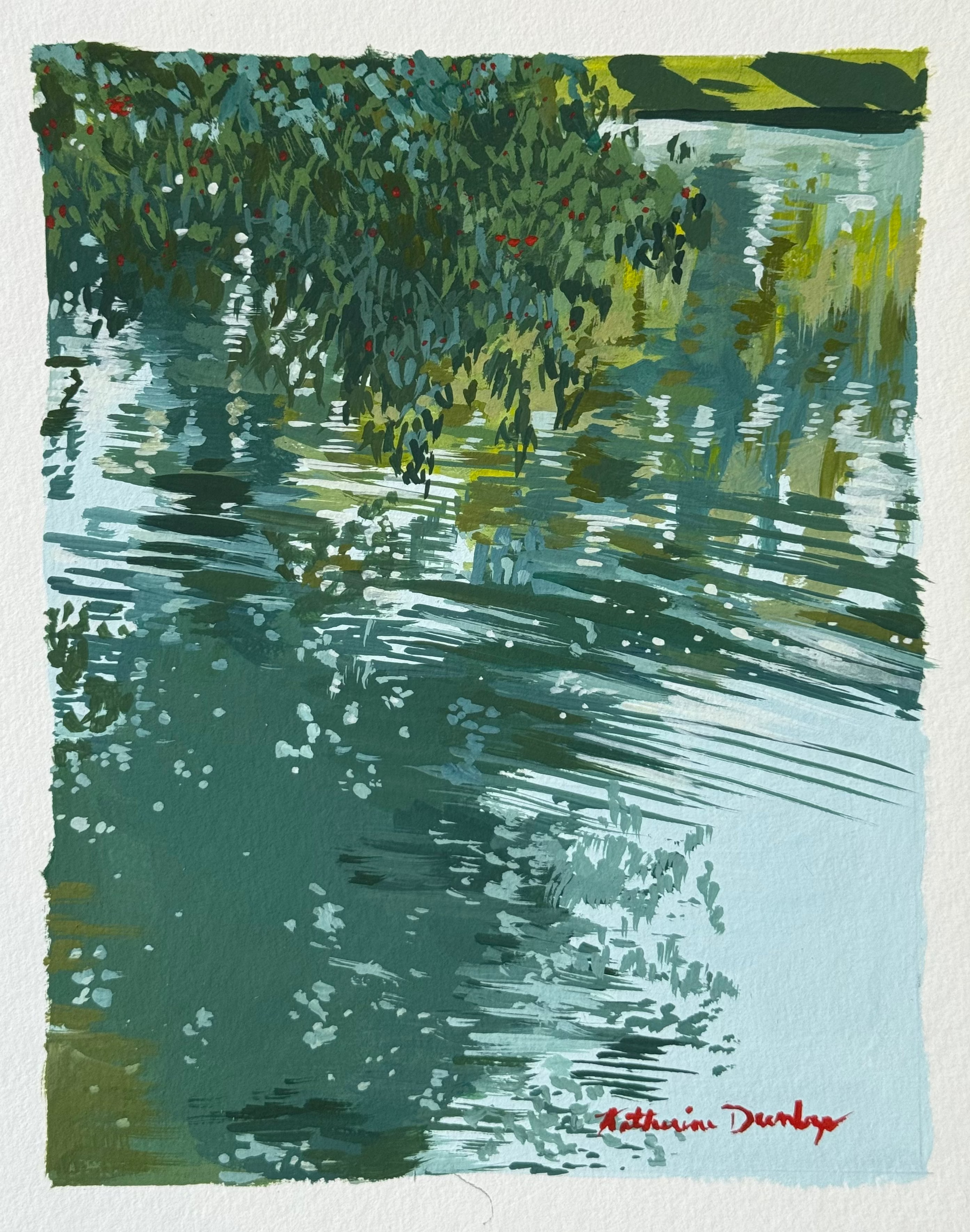 Branch Hanging Over the Water