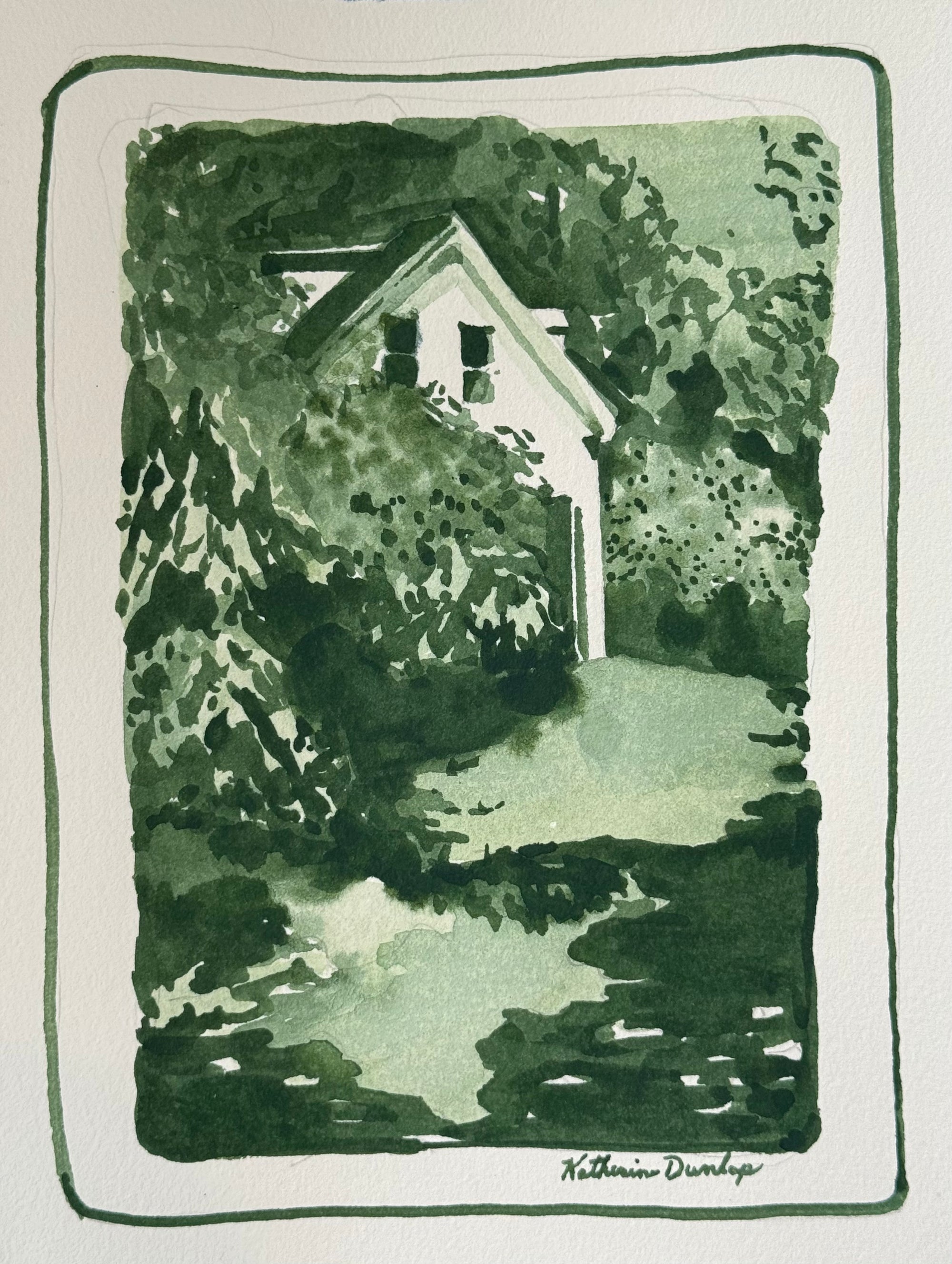 Glimpse of the House in Green