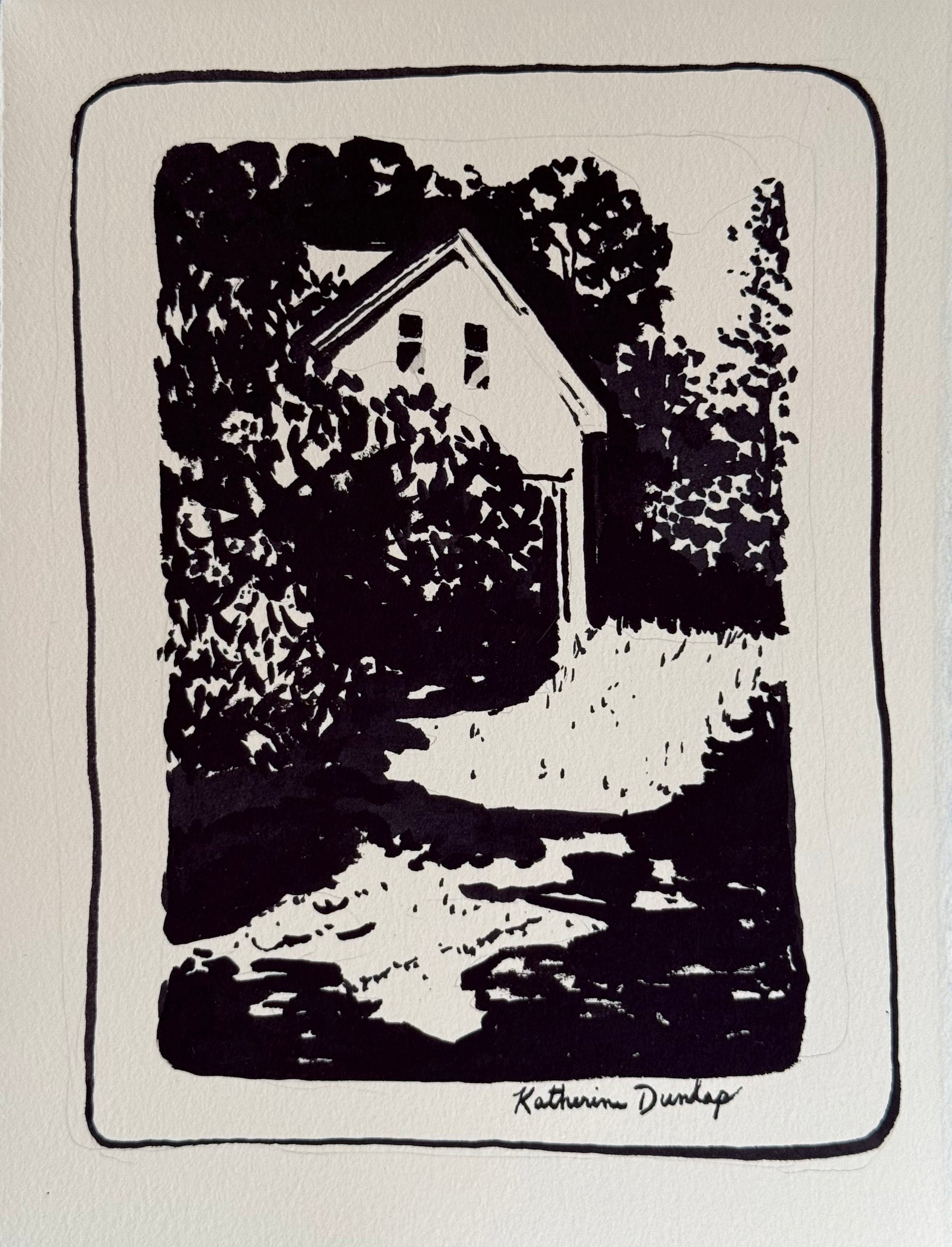 Glimpse of the House in Black