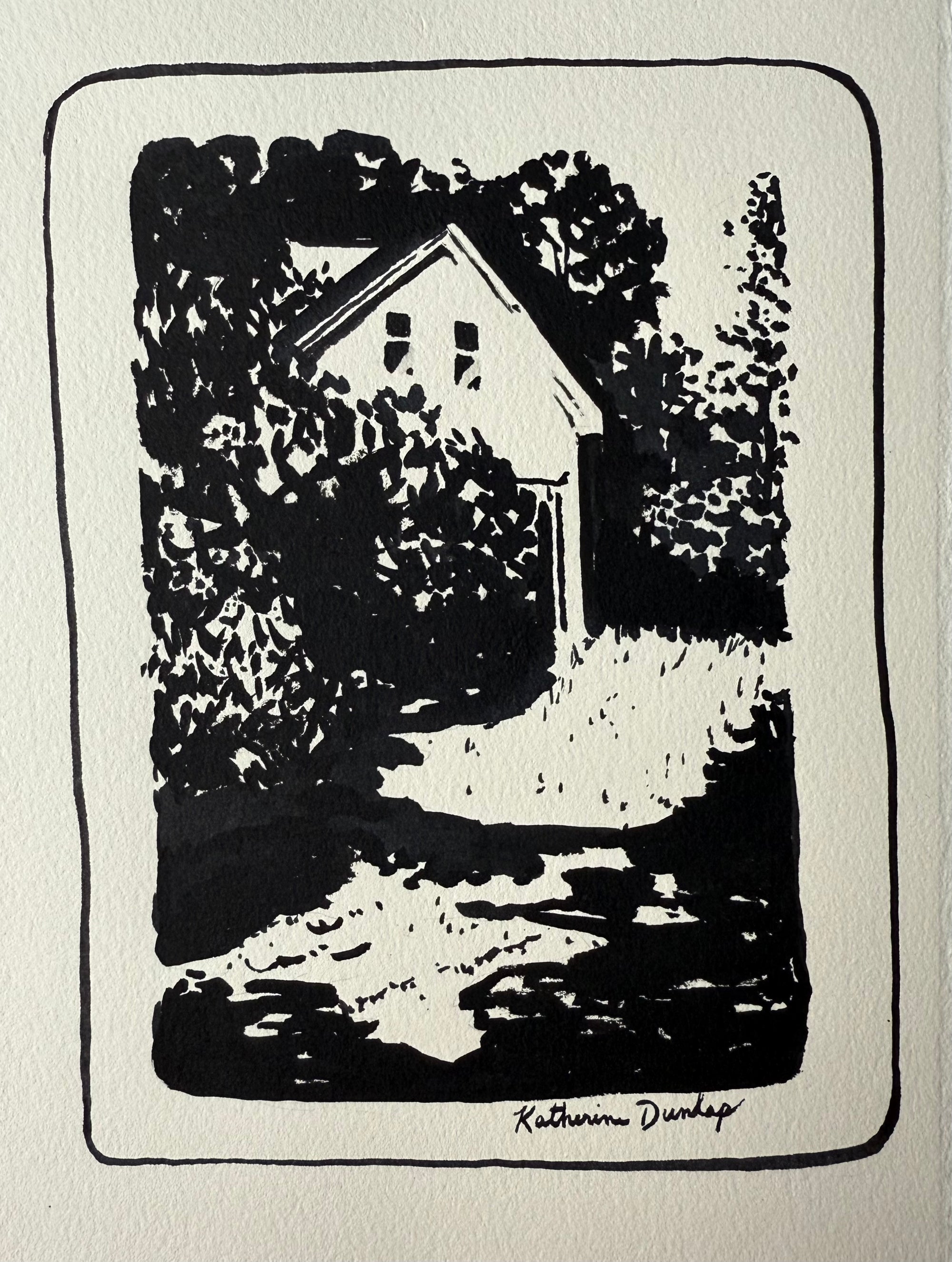 Glimpse of the House in Black