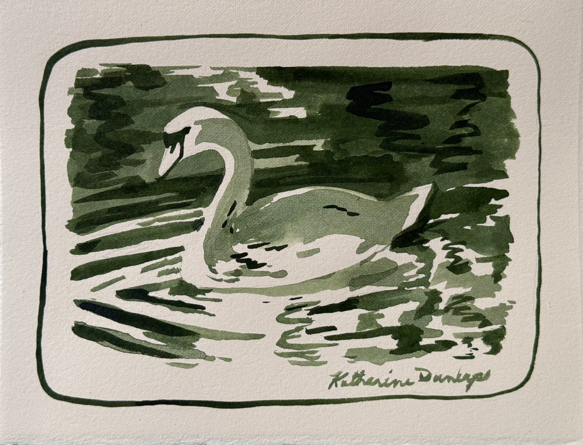 The Swan in Green Study No.5