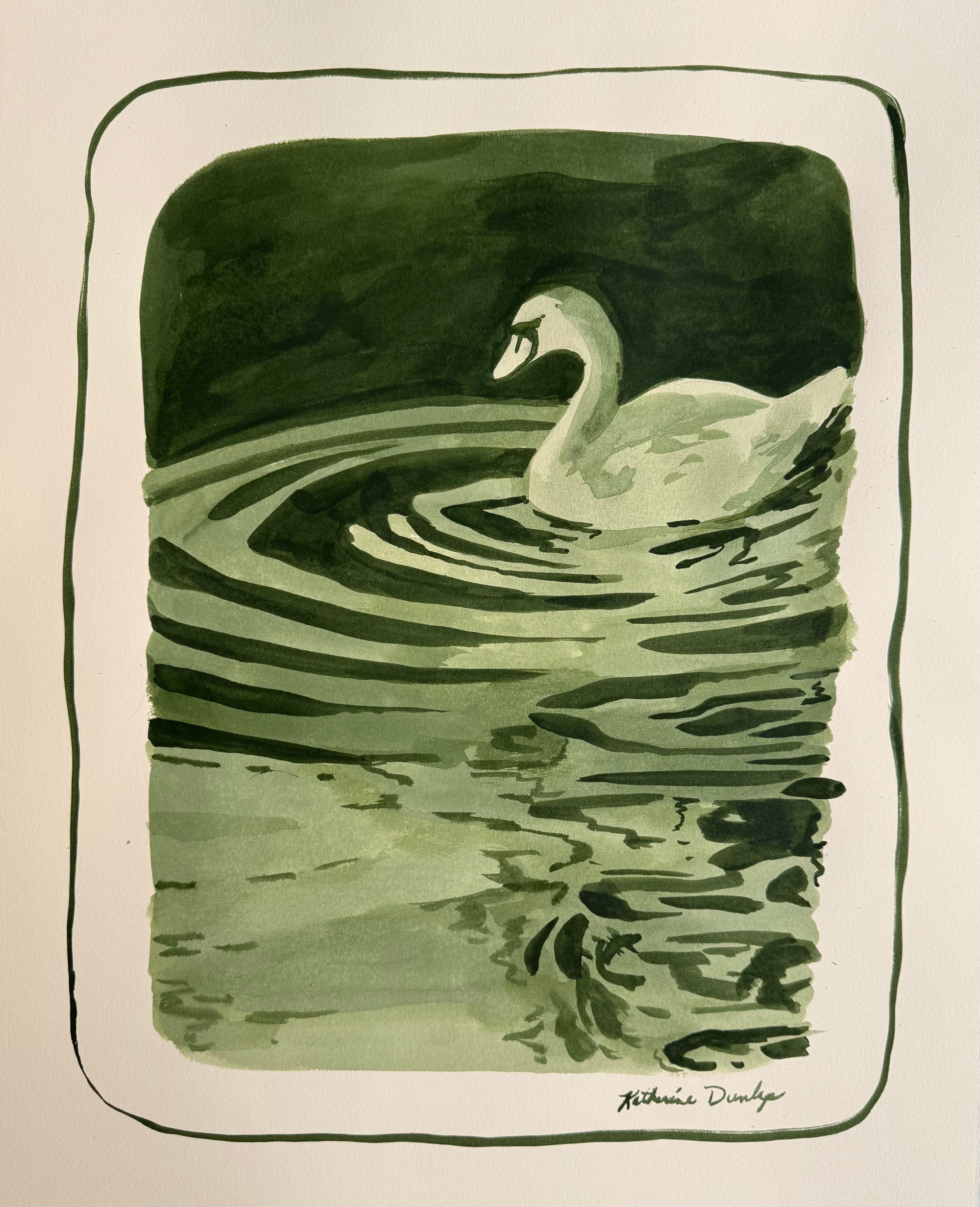 The Swan in Green