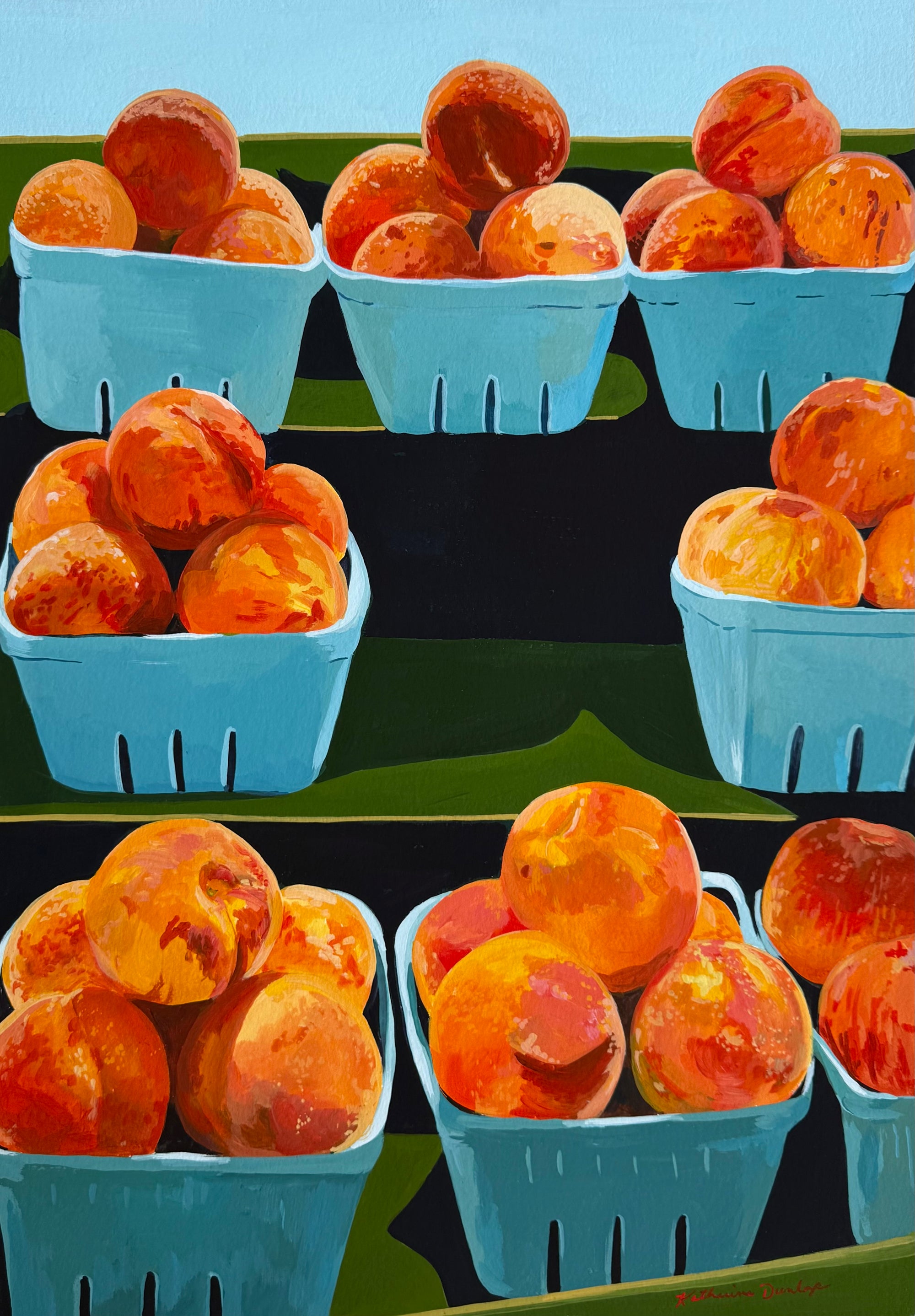 Rows of Peaches