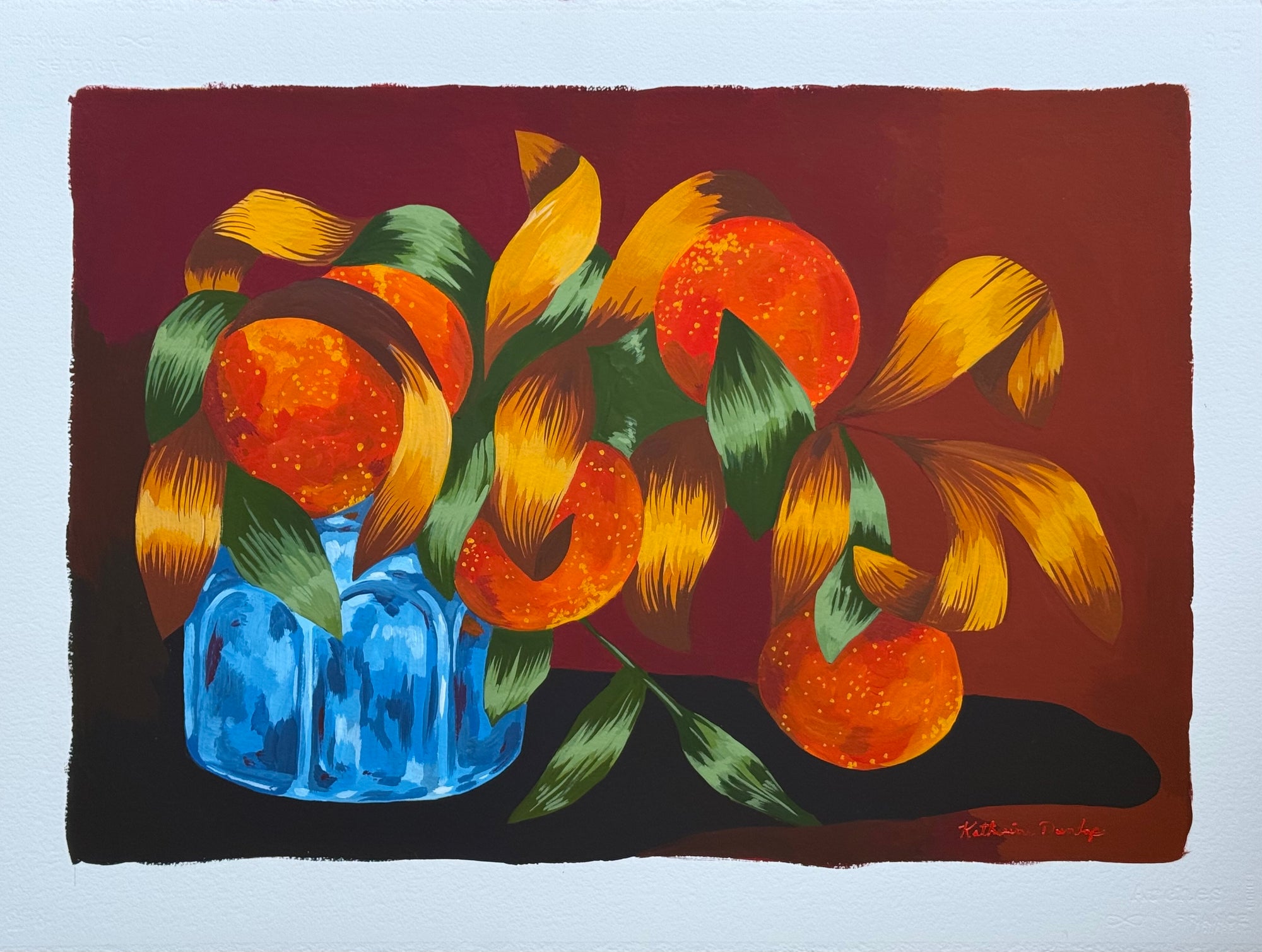 Yellow Leaves and Oranges