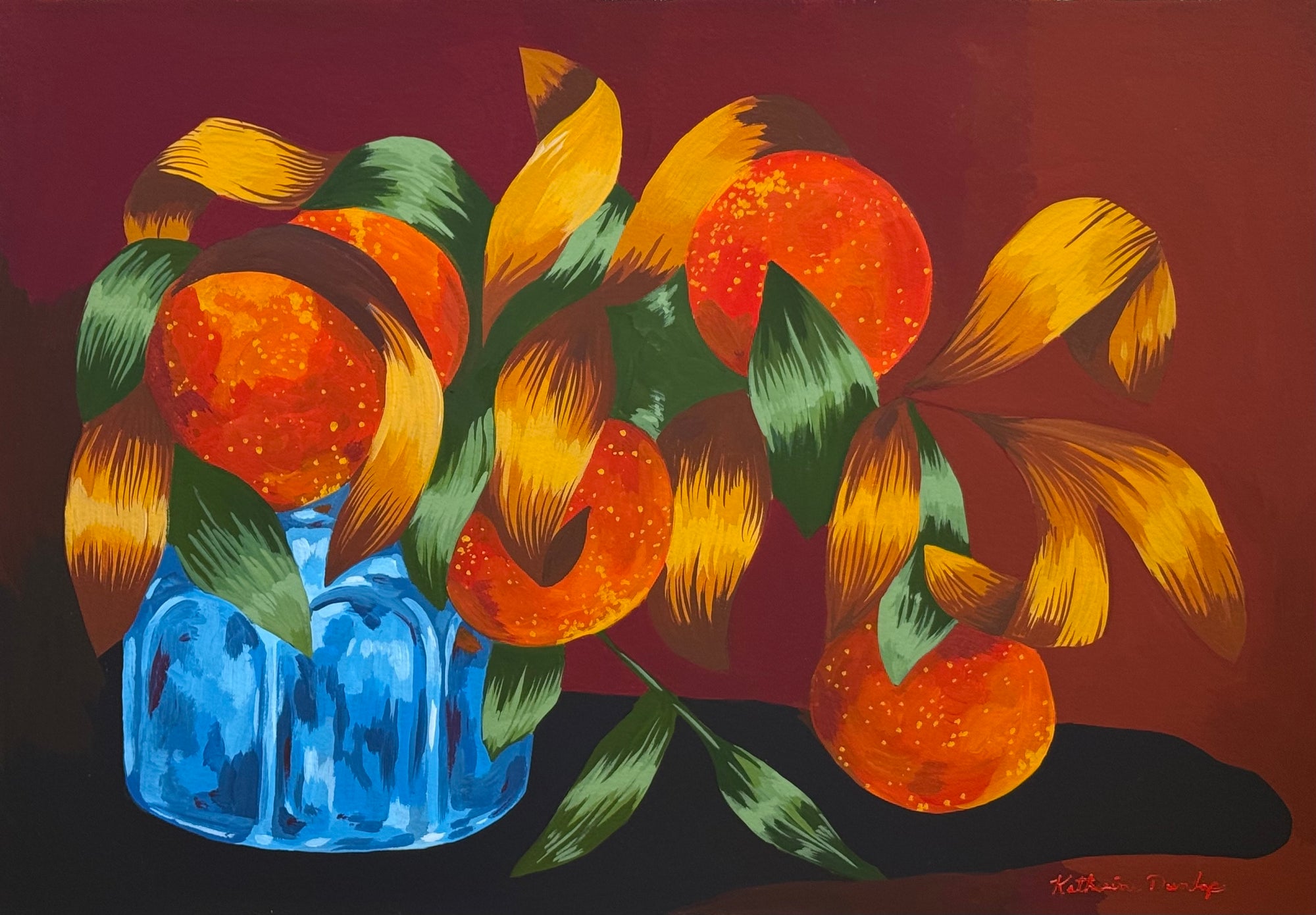 Yellow Leaves and Oranges