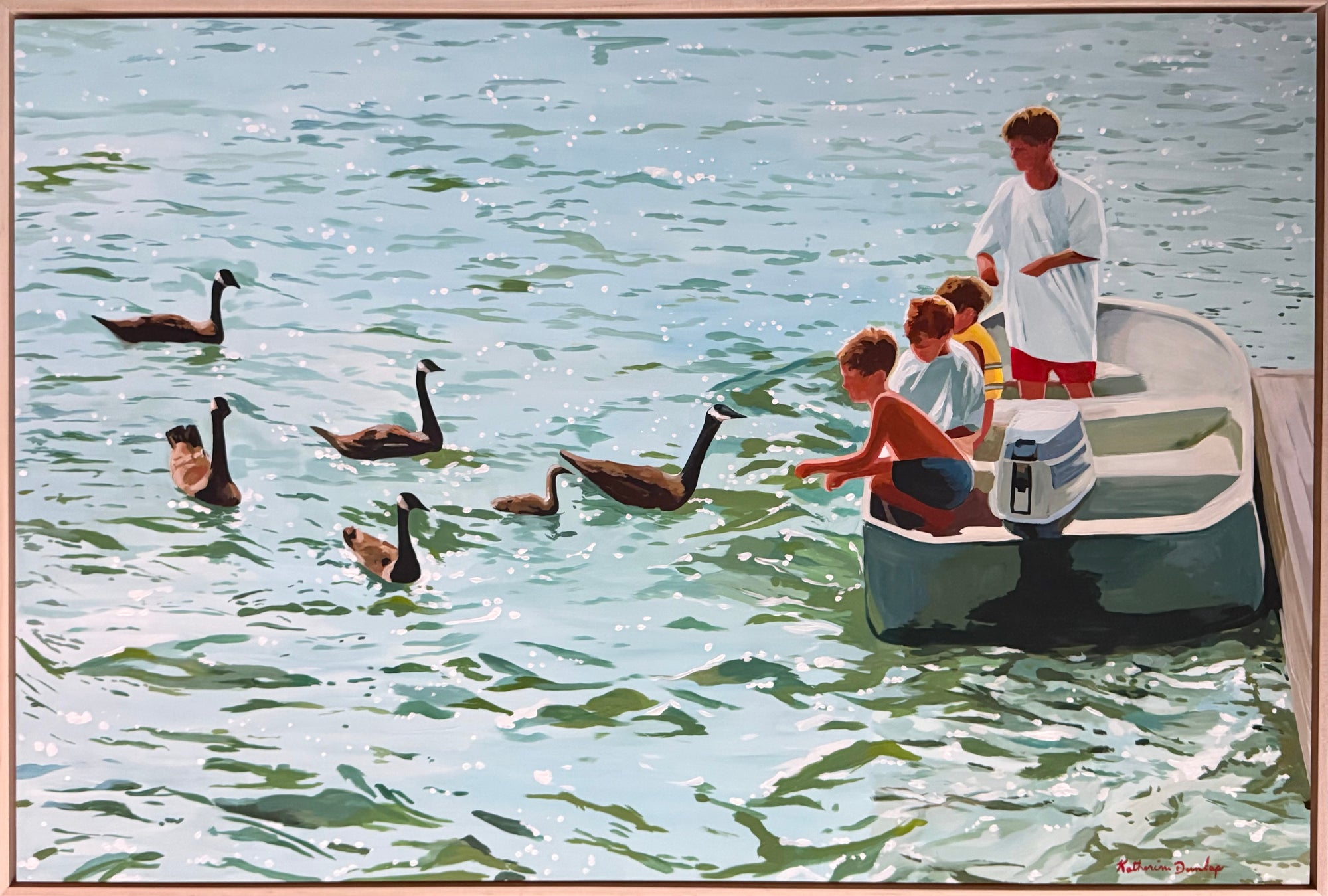 Kids Feeding the Geese  24”x36”