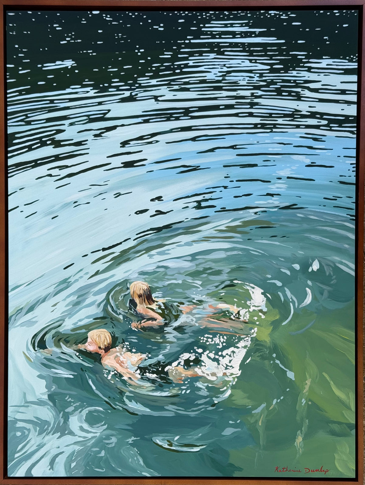Swimming With Sis 18”x24”