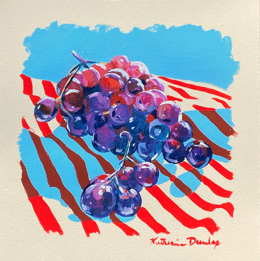 Grapes With Blue